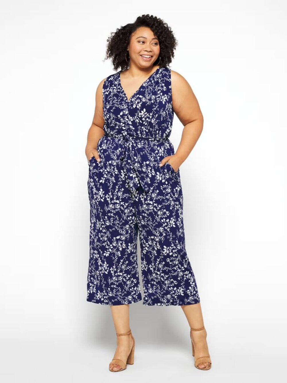 Kaileigh Ora Knit Crop Jumpsuit in 1X